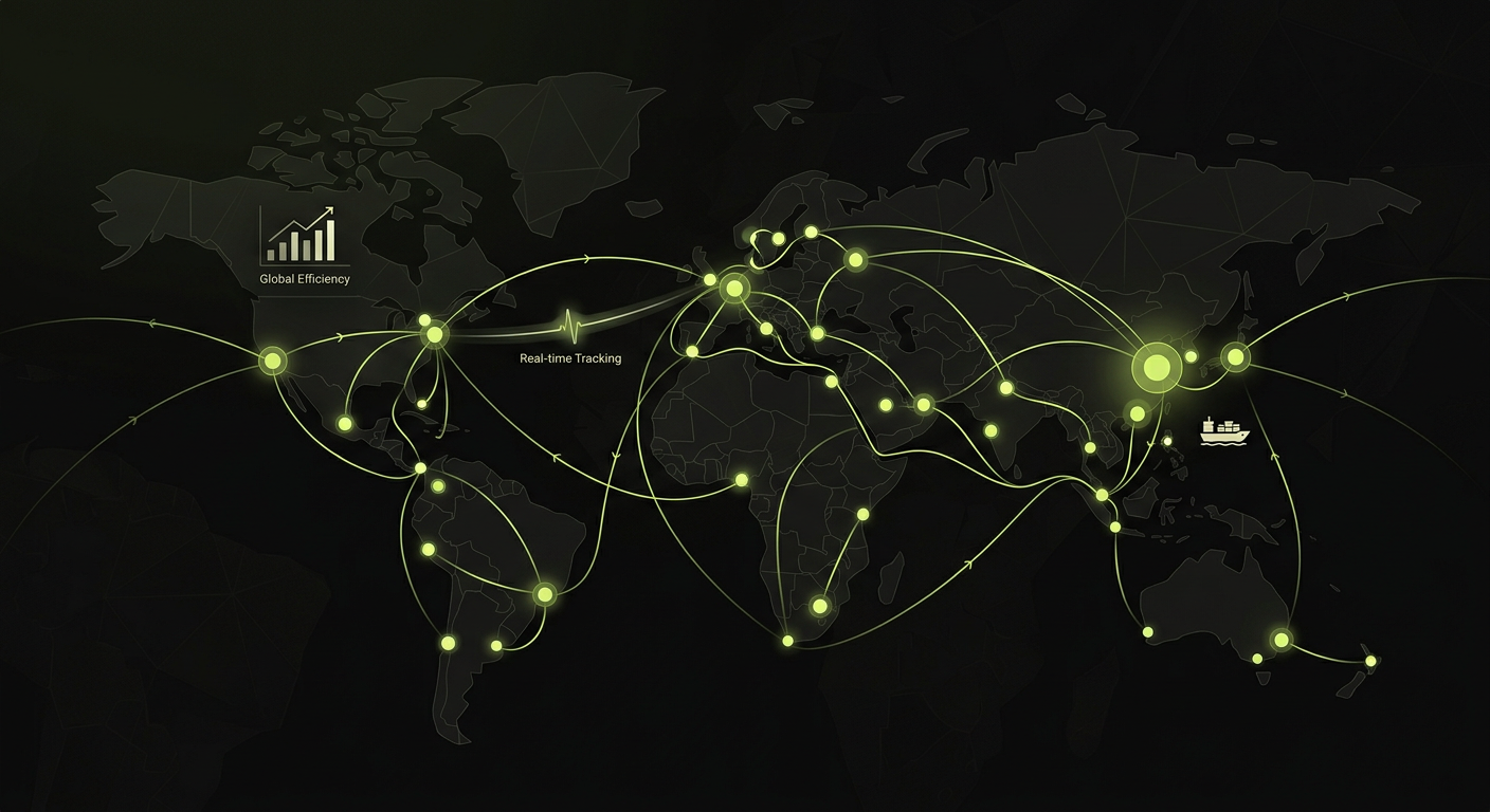 Global Route Intelligence Logistics Dashboard Interface